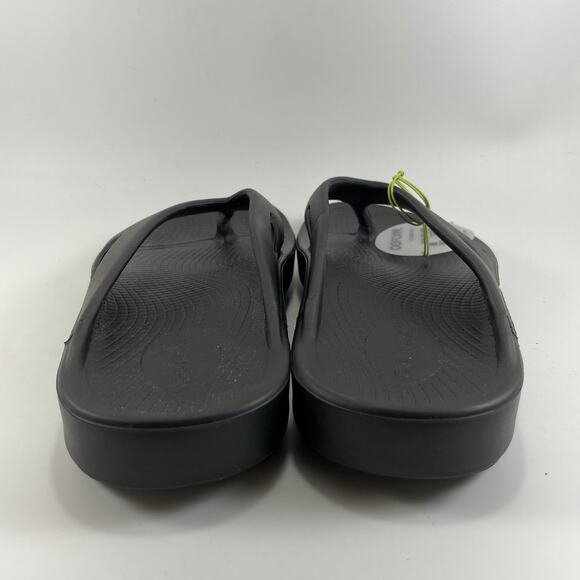 Oofos Ooriginal Flip Flip Sandals Mens Size 8 Womens Size 10 Black Comfort - Picture 5 of 9